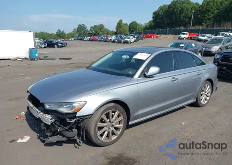 2016 Audi A6 2.0T Premium Plus z USA, uszkodzony, nr VIN WAUGFAFCXGN093334